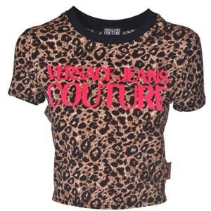 Versace Jeans Couture Leopard Print Baby Tee